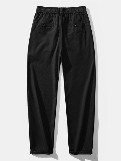 Chemise à carreaux à manches longues avec boutons & Pantalon droit à taille élastique