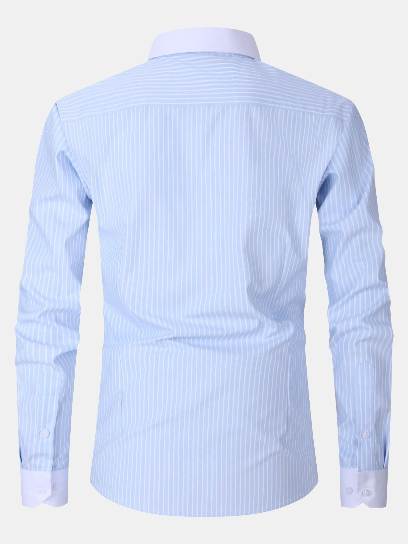 Chemise à col contrasté avec rayures