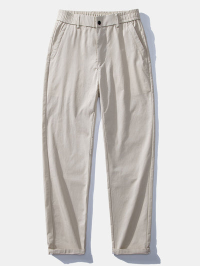 Chemise à carreaux à manches longues avec boutons & Pantalon droit à taille élastique