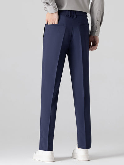 Chemise à rayures à manches longues avec boutons & pantalon fuselé slim fit