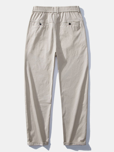 Chemise à carreaux à manches longues avec boutons & Pantalon droit à taille élastique