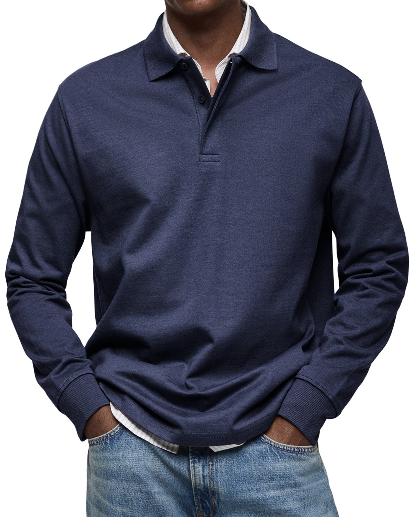 DUMONT LYON | POLO DE LUXE À MANCHES LONGUES