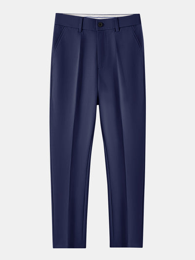 Chemise à rayures à manches longues avec boutons & pantalon fuselé slim fit