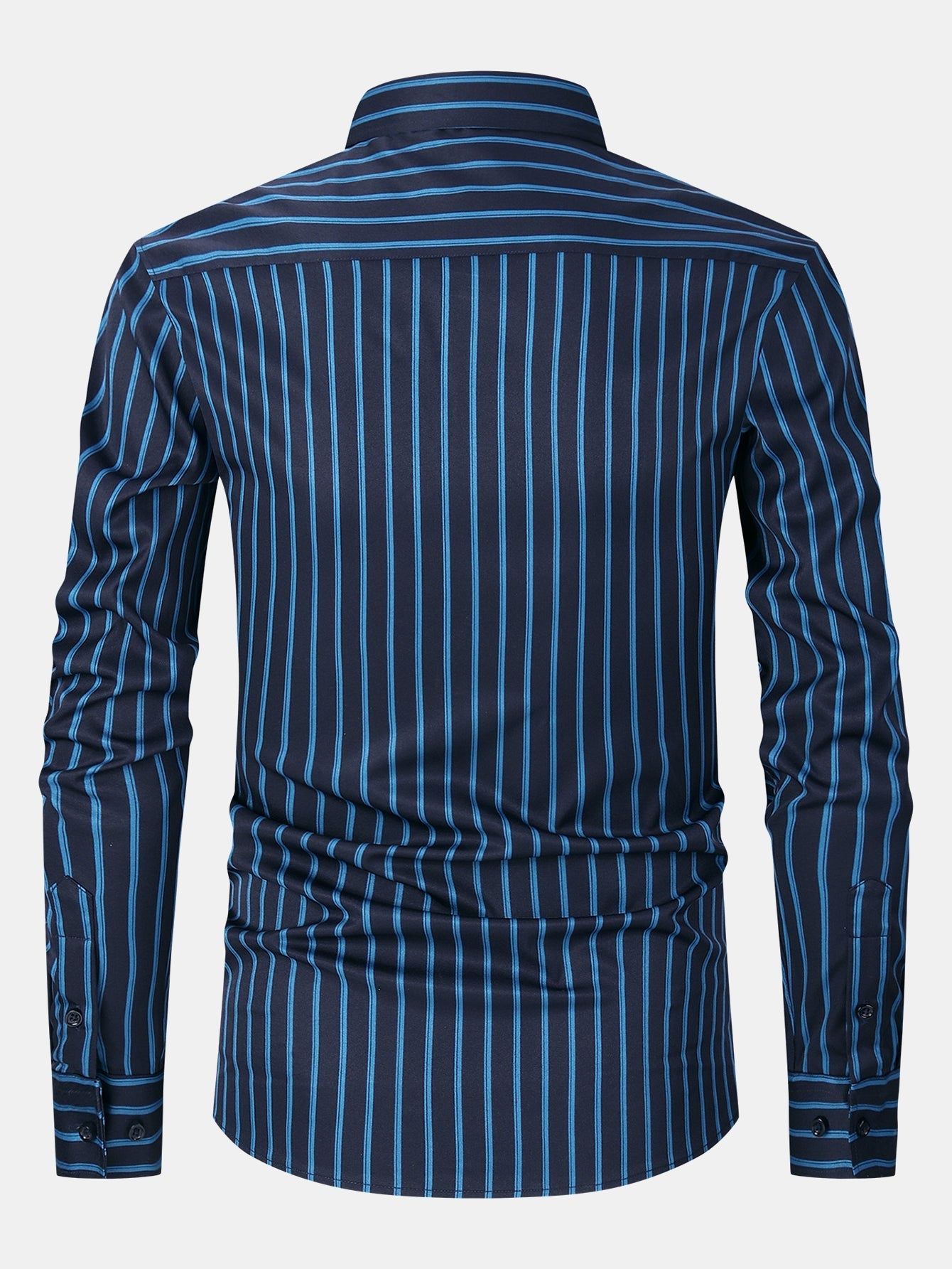 Chemise à rayures à manches longues avec boutons