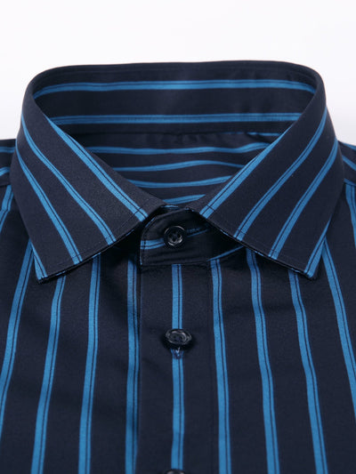 Chemise à rayures à manches longues avec boutons