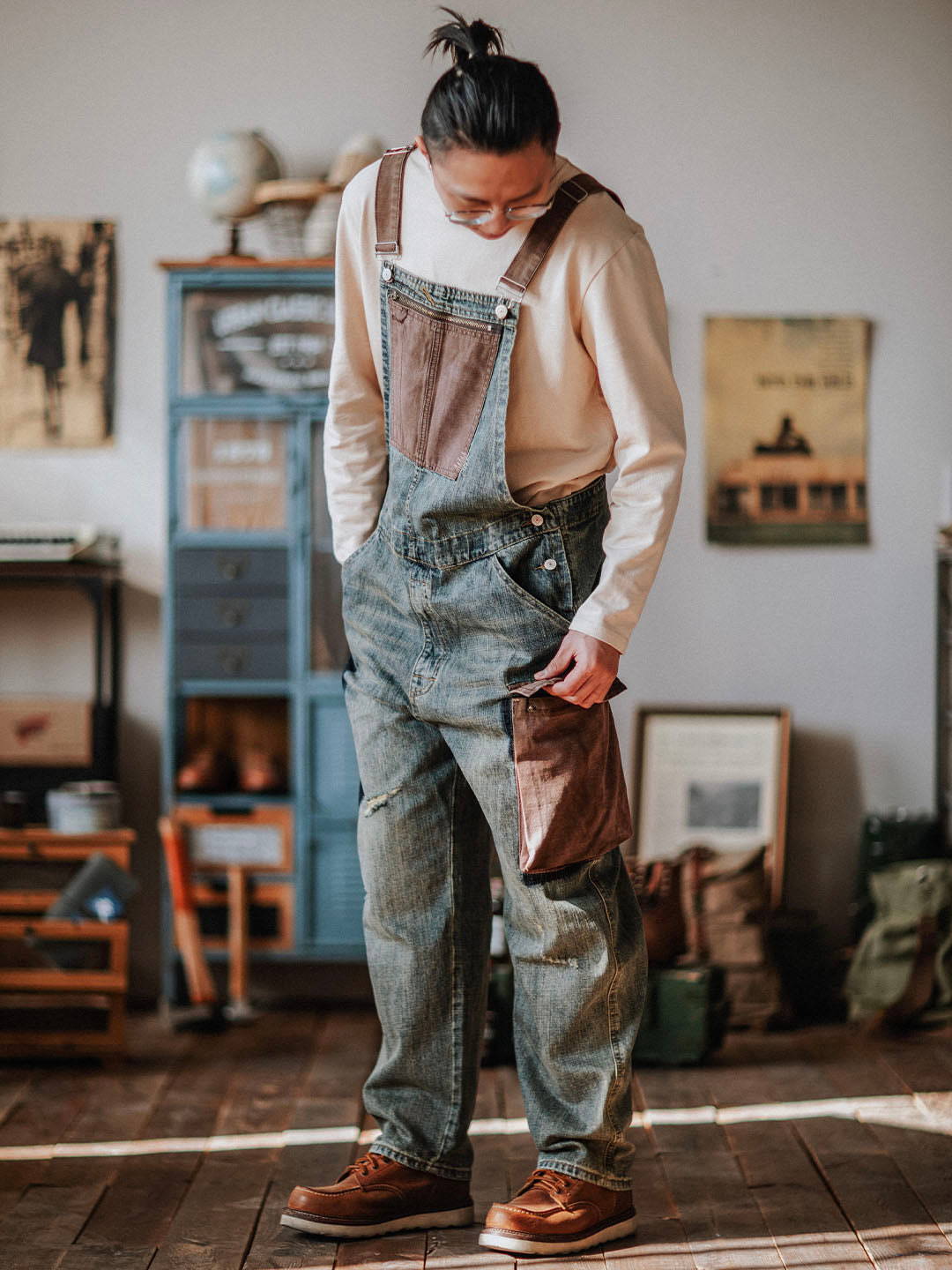 Paul™ | Salopette bleu clair décontractée