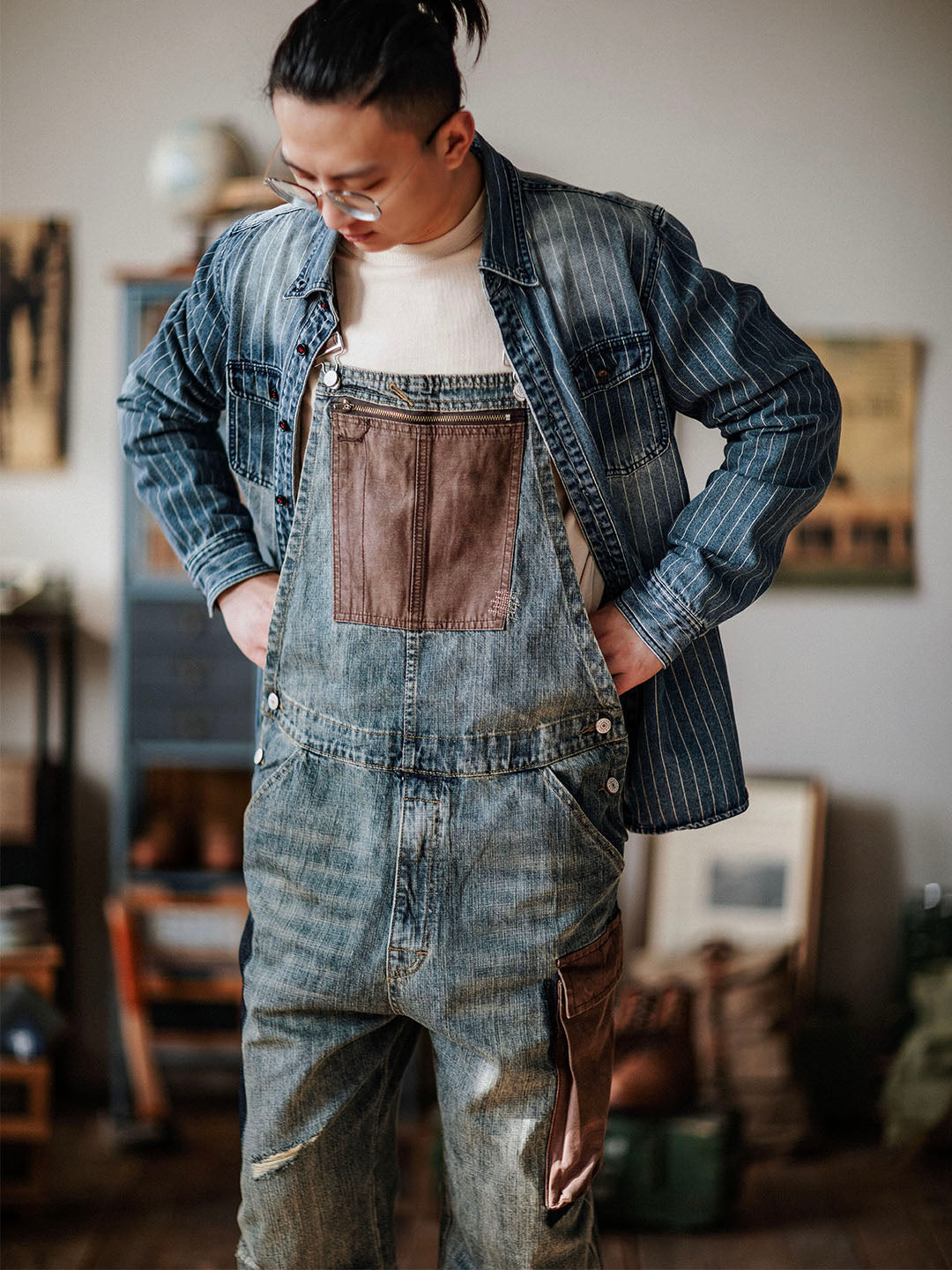 Paul™ | Salopette bleu clair décontractée