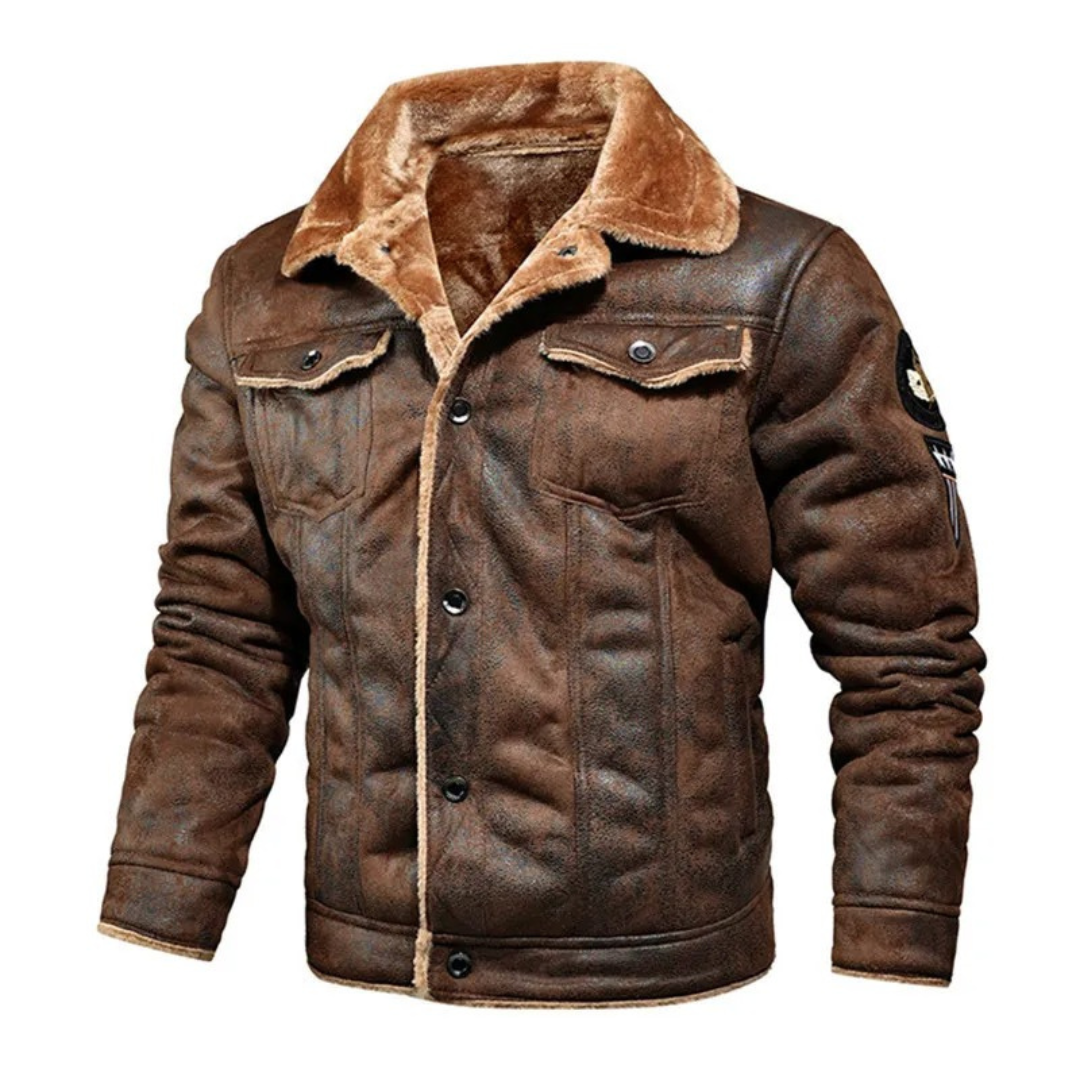 Noxar™ | Veste en Cuir Chaude et Polyvalente