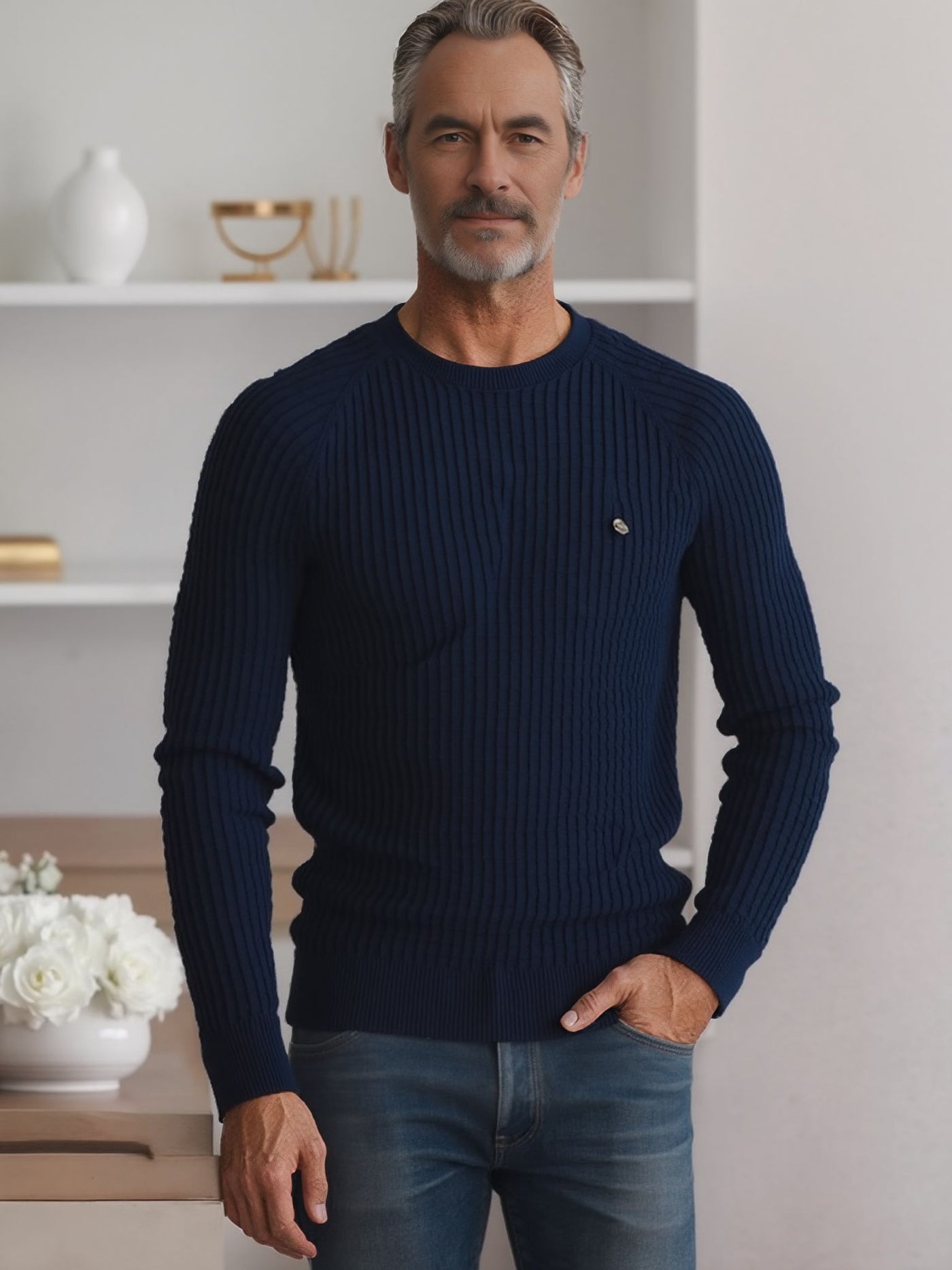 Jonas™ | Pull pour homme à motif à carreaux – Le style rencontre le confort, jour après jour.