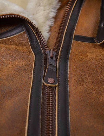 Aron™ | Veste Bomber avec Capuche en Fourrure