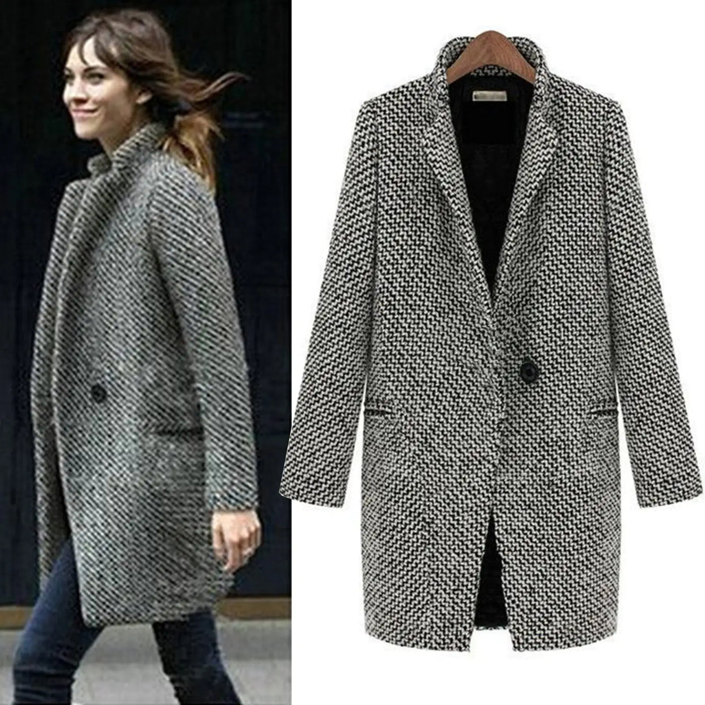 Élise™ | Manteau Midi Élégant pour Femme